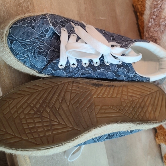 Women's blue espadrille - Picture 5 of 6